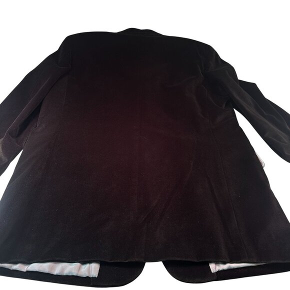 Wilke Rodriguez Single Breasted Mens Blazer 3 Button Velvet Sports Coat Jacket - Picture 11 of 16